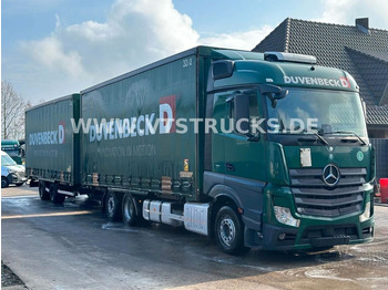 커튼사이더 트럭 Mercedes-Benz Actros 2536 Euro6 6x2 +  H&W HWTCAB 1878 BDF-Zug : 사진 2