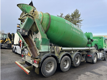 콘크리트 믹서 세미 트레일러 MOL CIFA 12m³ BETONMIXER / CONCRETE MIXER + BUITENMOTOR DEUTZ ENGINE 6 CYL - 3-AS BPW - GOEDE STAAT - BELGISCHE PAPIEREN : 사진 3