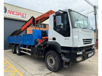 드롭사이드/ 플랫베드 트럭, 크레인 트럭 Iveco Trakker 310 : 사진 2