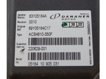 ECU 자재 취급 장비 용 Toyota/BT 220629-001 | Danaher motion AC Superdrive motor controller 83Y05184A A Danaher motion AC Superdrive motor controller 83Y05184A ACS4810-350F Rev 0010 sn. 0518410905031 : 사진 2