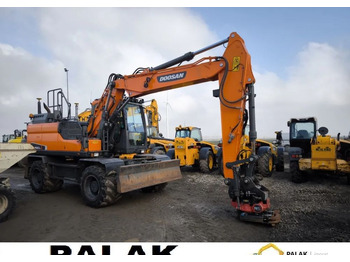 휠 굴삭기 Doosan Koparka kołowa  DOOSAN DX160 W-5  +ROTATOR + GPS  , 2018 rok : 사진 3