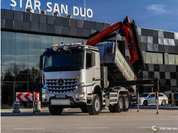 덤프트럭 Mercedes-Benz  AROCS 2651 6x6 PALFINGER PK 34002 CRANE KIPER : 사진 4