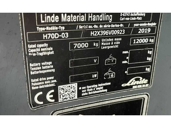 디젤 지게차 Linde H70D-03 : 사진 4