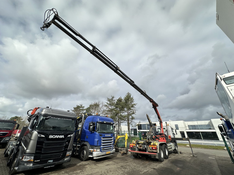 후크 리프트 트럭, 크레인 트럭 Volvo FMX 370 6x4 HOOKLIFT + CRANE PALFINGER PK18002-EH D (5x - 18m) - ROTATOR - RADIO - HUB REDUCTION - STEEL SPRING : 사진 8