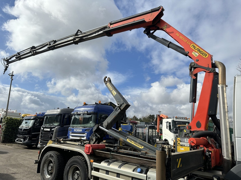 후크 리프트 트럭, 크레인 트럭 Volvo FMX 370 6x4 HOOKLIFT + CRANE PALFINGER PK18002-EH D (5x - 18m) - ROTATOR - RADIO - HUB REDUCTION - STEEL SPRING : 사진 6