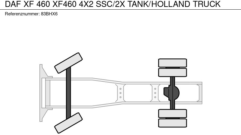 트랙터 유닛 DAF XF 460 XF460 4X2 SSC/2X TANK/HOLLAND TRUCK : 사진 20