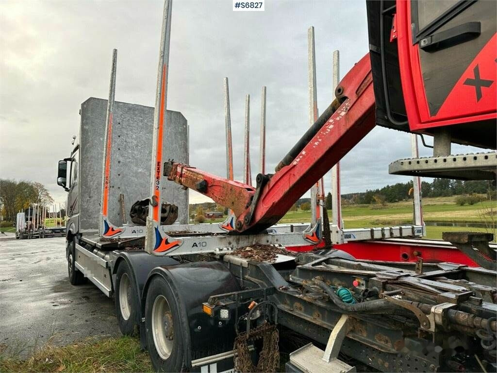 목재 트럭 Mercedes-Benz Arocs 2863 Timber truck with crane : 사진 23