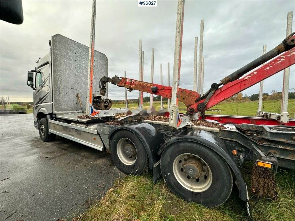 목재 트럭 Mercedes-Benz Arocs 2863 Timber truck with crane : 사진 7