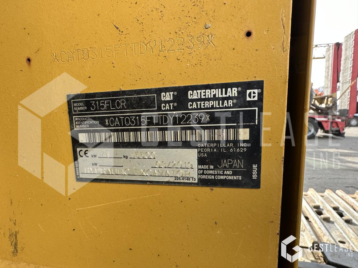 크롤러 굴삭기 Caterpillar 315F LCR : 사진 12