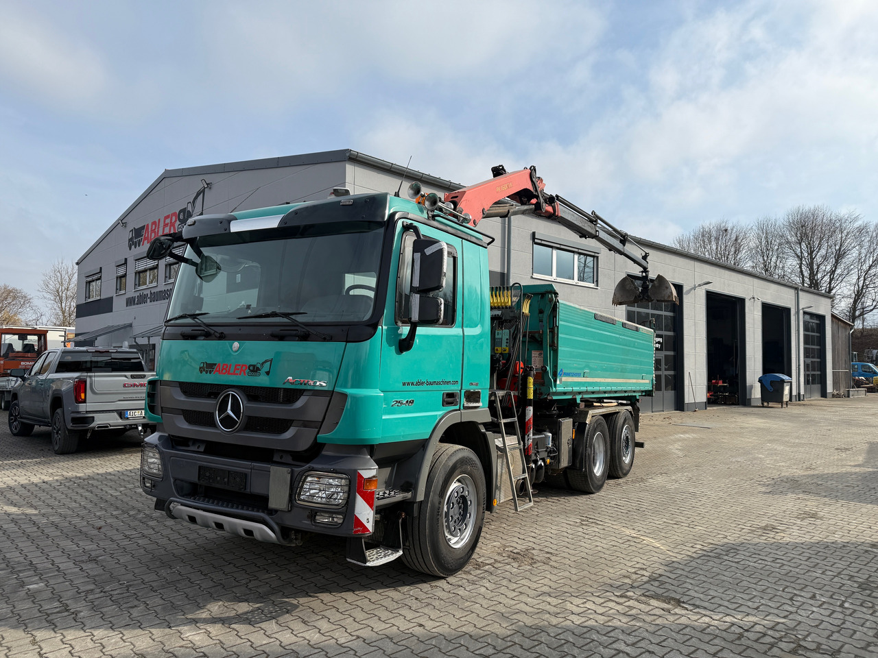 덤프트럭, 크레인 트럭 Mercedes-Benz 2548 Actros Kipper Kran Bordmatic Greifersteuerung : 사진 19