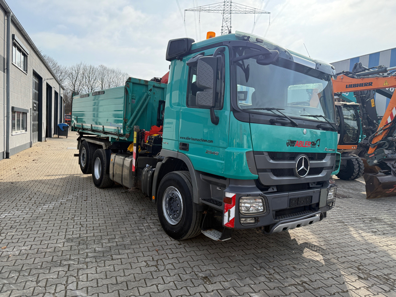 덤프트럭, 크레인 트럭 Mercedes-Benz 2548 Actros Kipper Kran Bordmatic Greifersteuerung : 사진 13