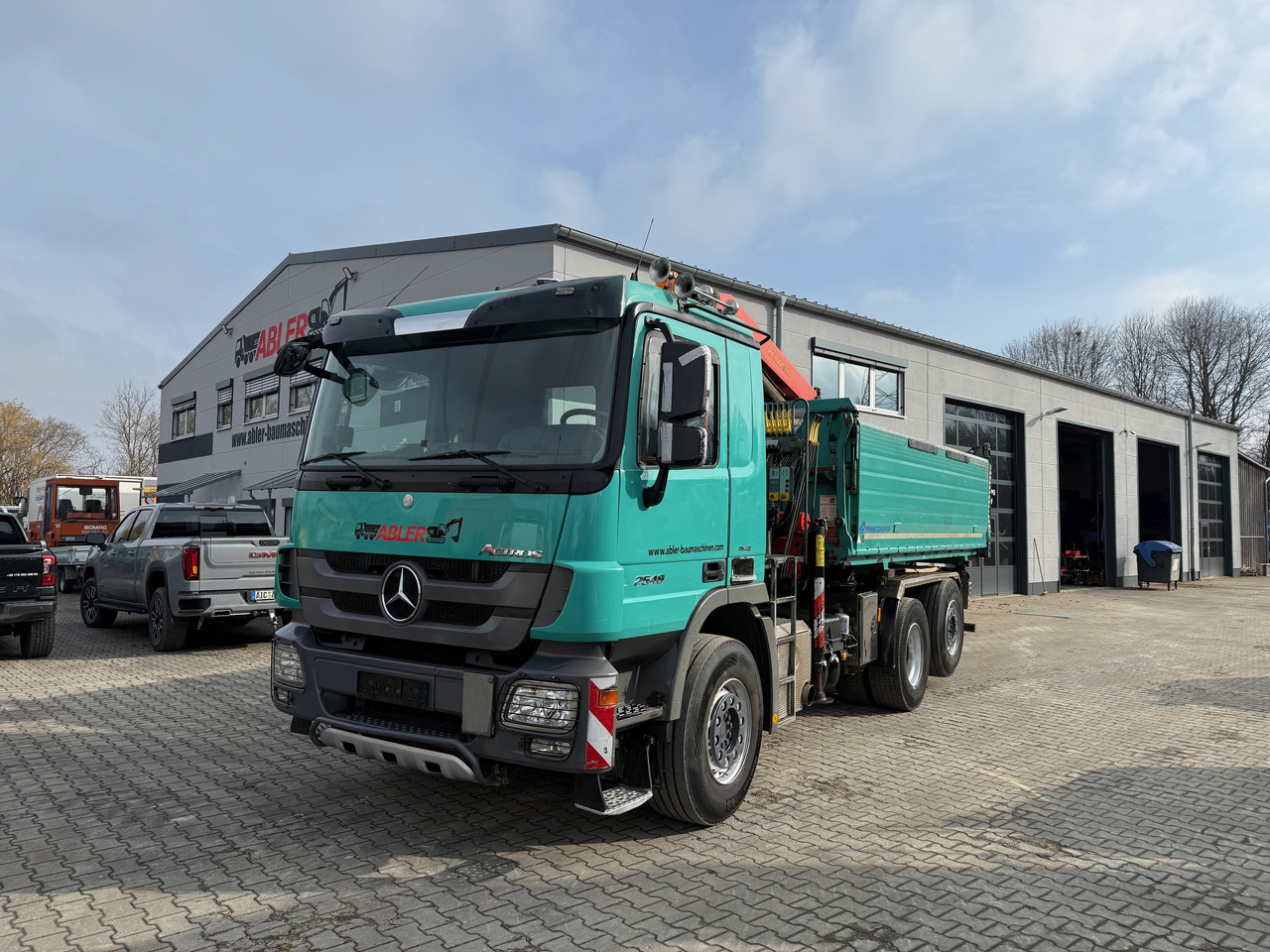 덤프트럭, 크레인 트럭 Mercedes-Benz 2548 Actros Kipper Kran Bordmatic Greifersteuerung : 사진 17