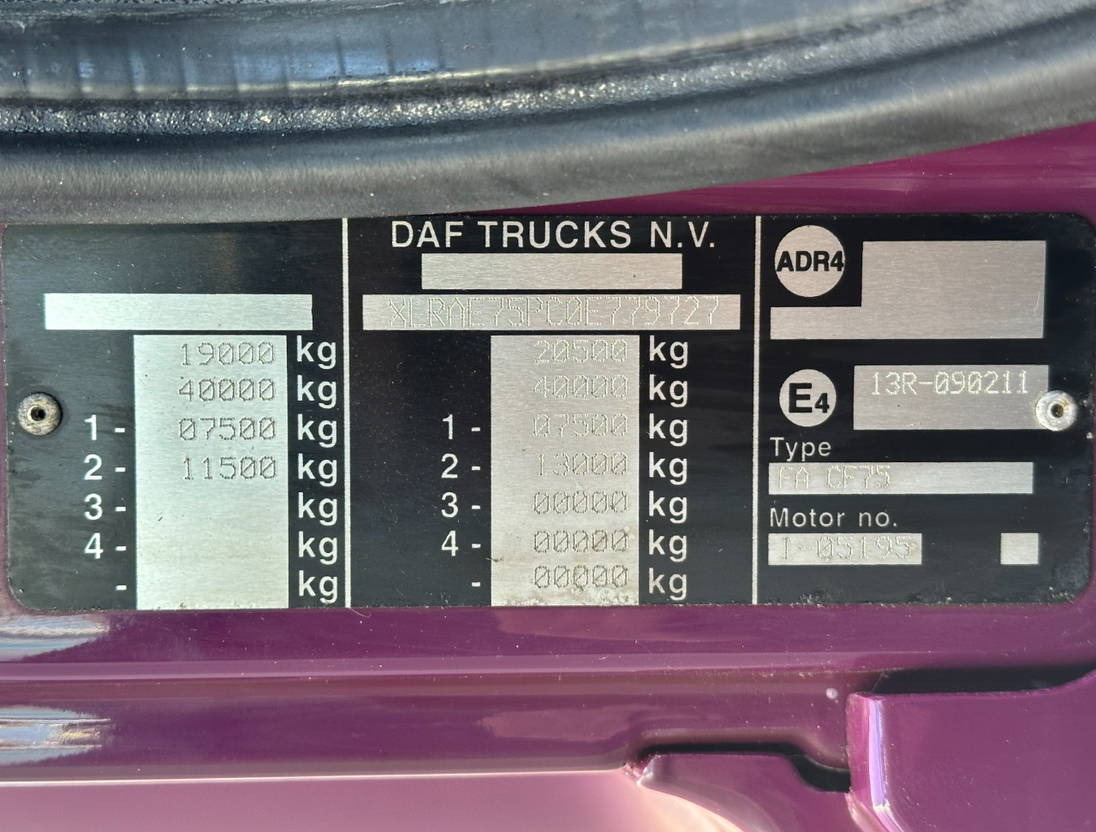 박스 트럭 DAF CF 75 Isolated BOX + Heater Tail Lift 478.000 KM Holland-Truck : 사진 25