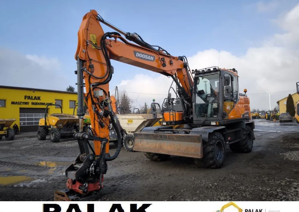 휠 굴삭기 Doosan Koparka kołowa  DOOSAN DX160 W-5  +ROTATOR + GPS  , 2018 rok : 사진 8