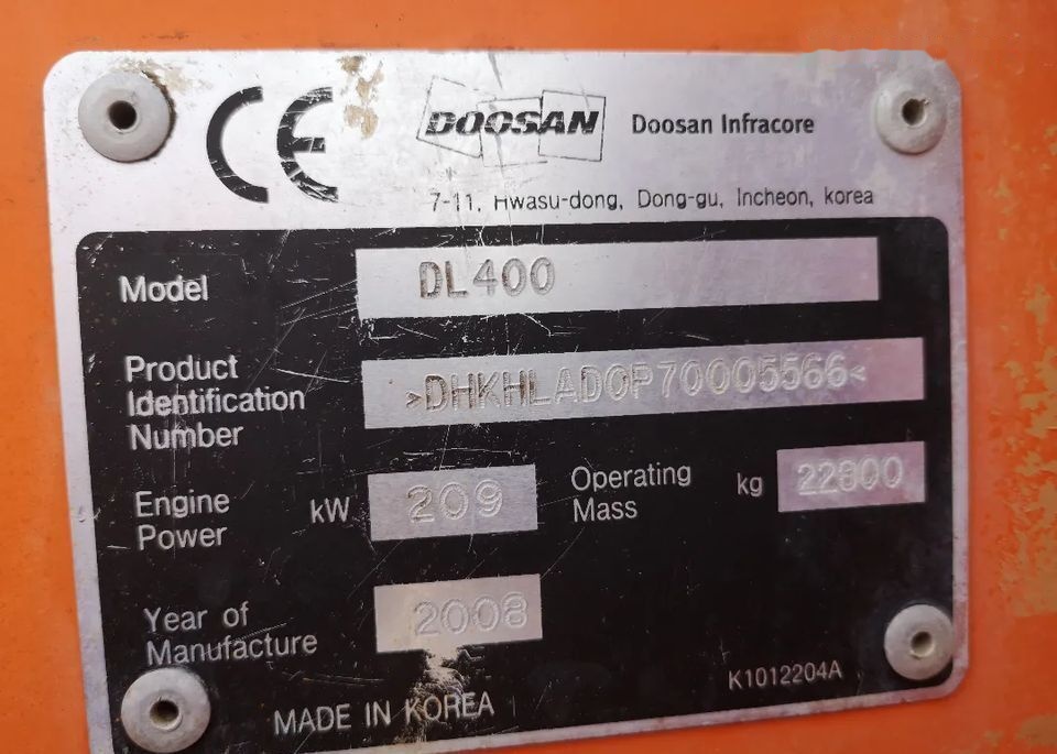 리스 Doosan DL 400 Doosan DL 400 : 사진 10