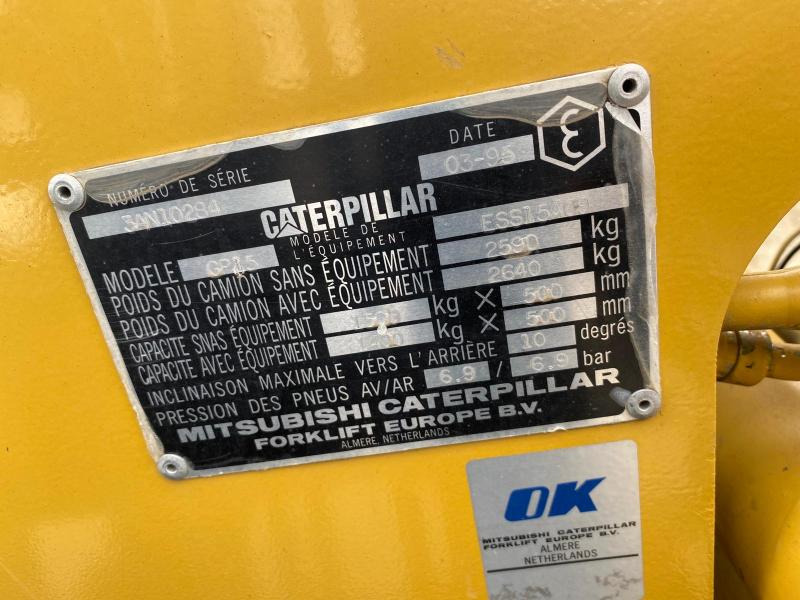 리스 CATERPILLAR Chariot élévateur GP15 CATERPILLAR Chariot élévateur GP15 : 사진 10