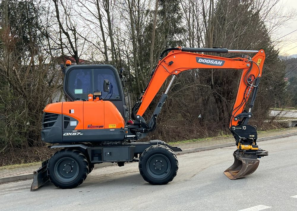 휠 굴삭기 Doosan DOOSAN DX57W *ROTOTILT* 2200 Motogodzin JAK NOWA KOPARKA KOŁOWA STAN PERFEKCYJNY SPROWADZONA : 사진 9