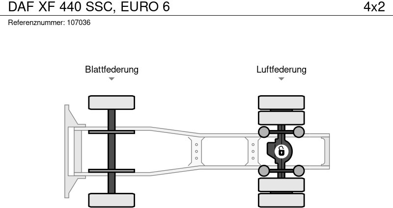 트랙터 유닛 DAF XF 440 SSC, EURO 6 : 사진 14