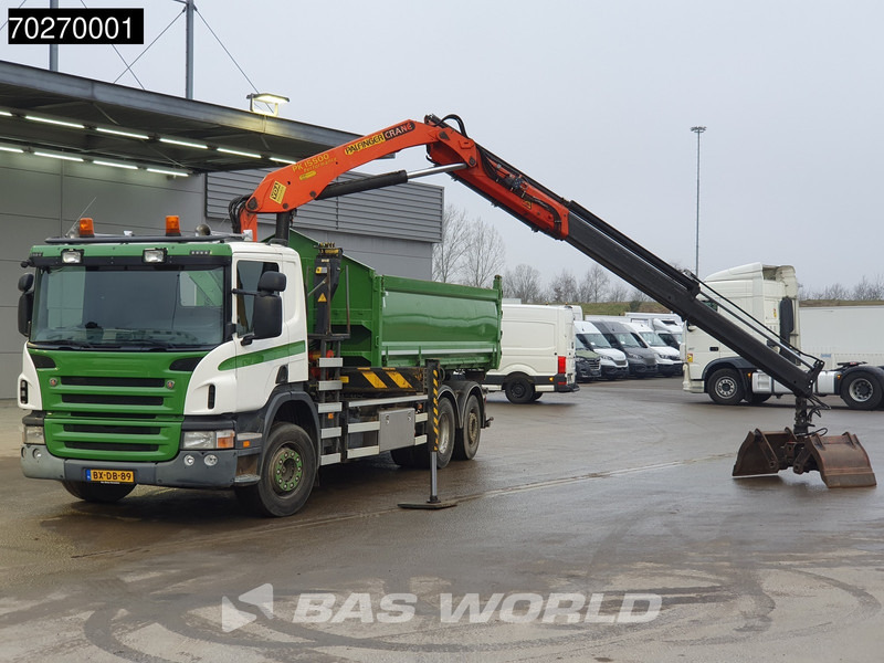 리스 Scania P320 6X2 Crane Palfinger PK15.500 Hook Lift+Steering Axle Euro 5 Scania P320 6X2 Crane Palfinger PK15.500 Hook Lift+Steering Axle Euro 5 : 사진 6