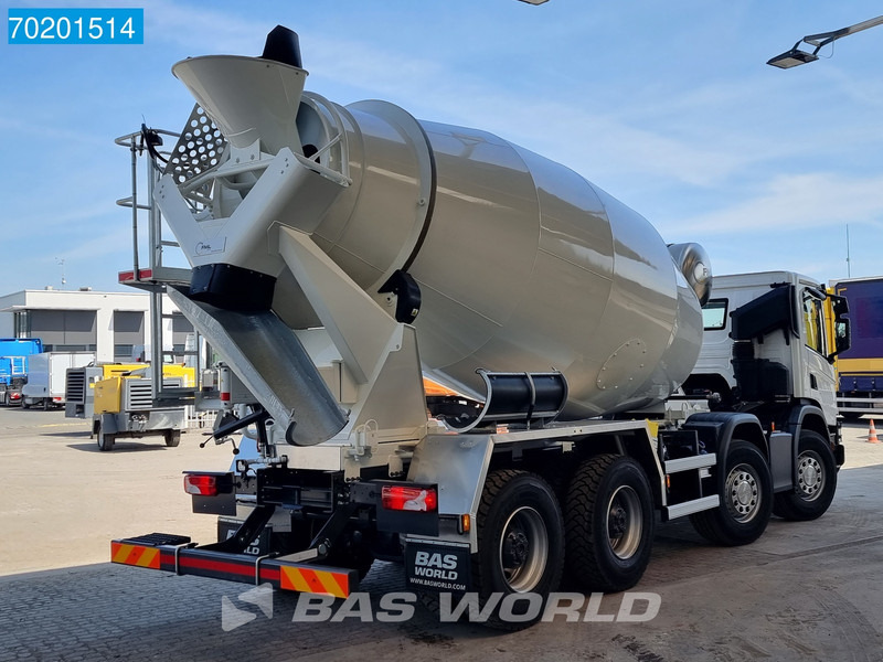 신규 콘크리트 믹서 트럭 Scania P380 8X4 Brand NEW EURO 5 - 10m3 Mixer Steelsuspension : 사진 10