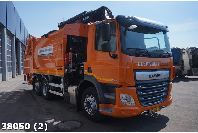 쓰레기차 DAF FAN CF 340 Hiab 21 ton/meter laadkraan : 사진 6