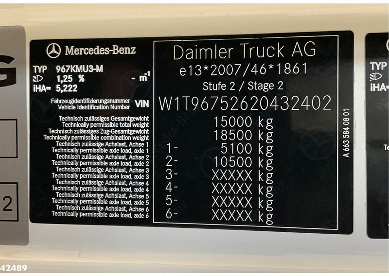 거리 청소 차량 Mercedes-Benz Atego 1524 LKO Bucher Cityfant 6000 Hydrostaat : 사진 12