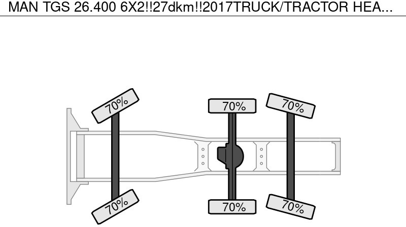 트랙터 유닛 MAN TGS 26.400 6X2!!27dkm!!2017TRUCK/TRACTOR HEAD/FASSI 60TM/FLY-JIB! WINCH/LIER!ROOF/DACH!!MANUTENTION!! : 사진 20