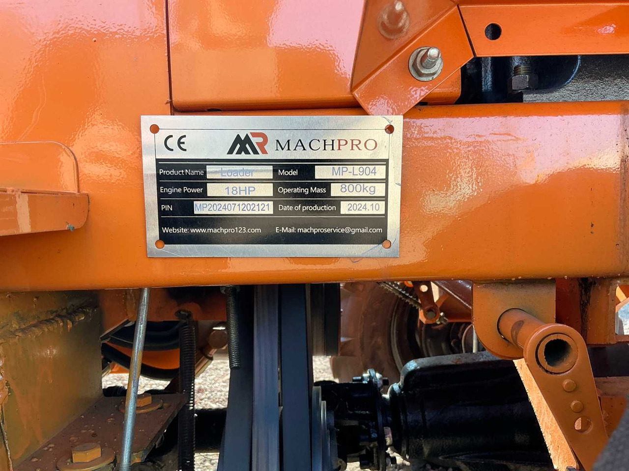 휠 로더 Machpro Mp-l904 : 사진 8