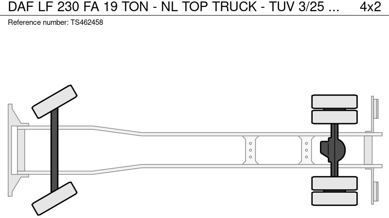 박스 트럭 DAF LF 230 FA 19 TON - NL TOP TRUCK - TUV 3/25 : 사진 14