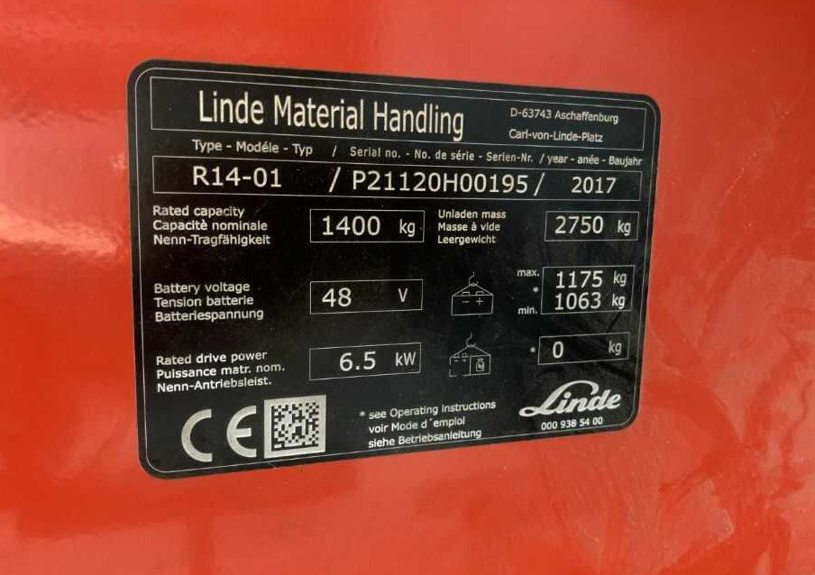 리치 트럭 Linde SL6984 : 사진 6